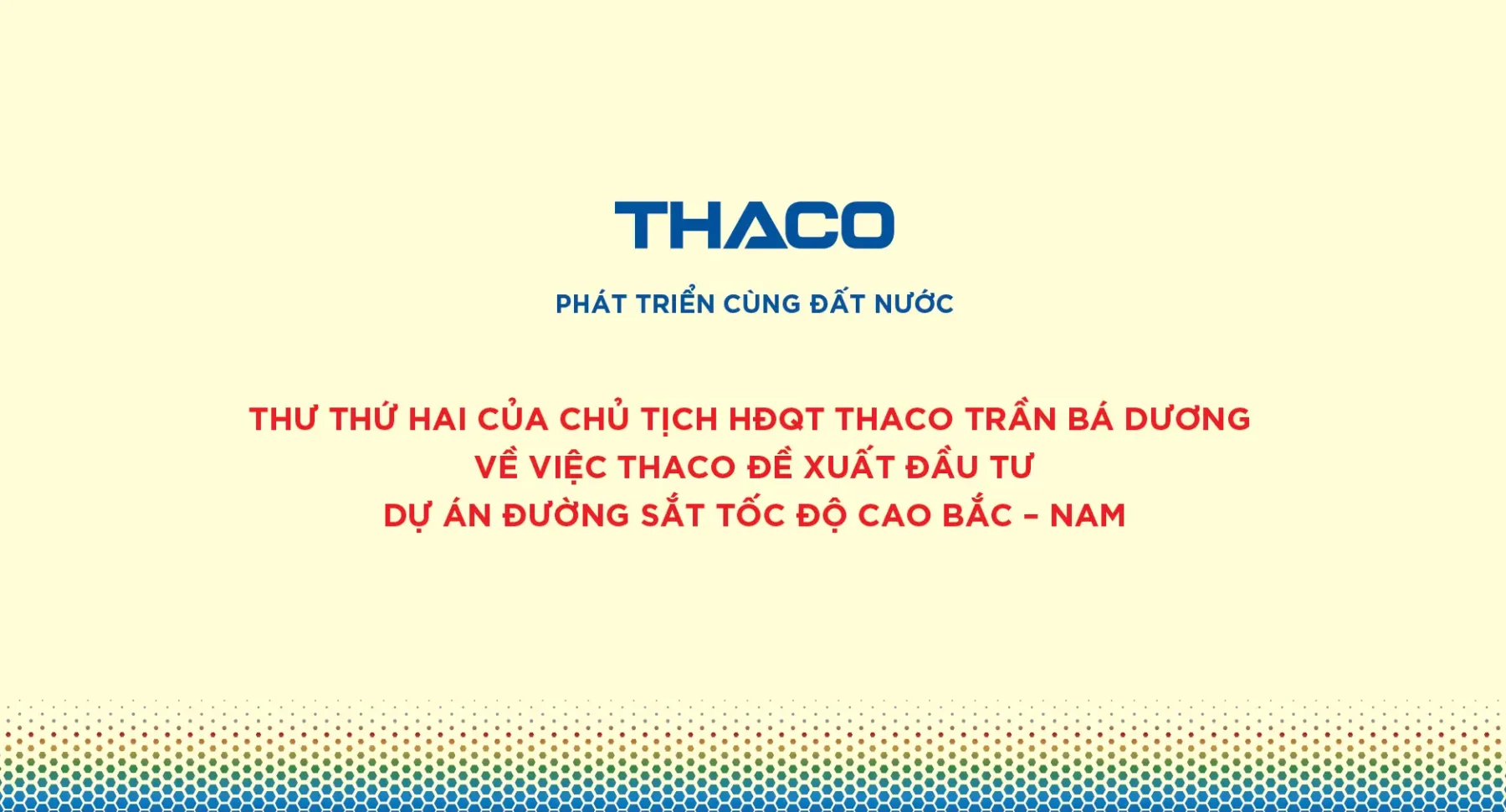 THACO khẳng định sự minh bạch và văn hóa ứng xử trên các phương tiện truyền thông