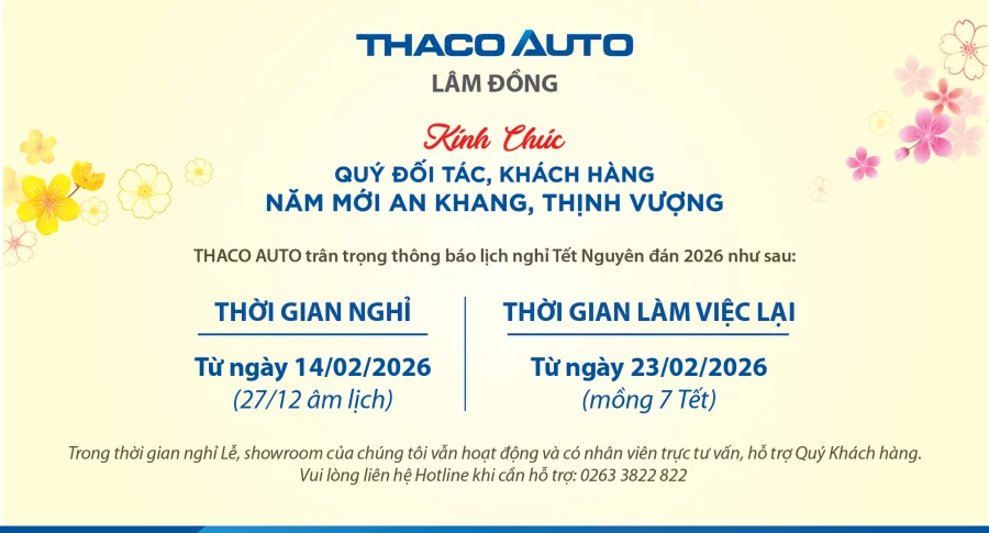 LỊCH NGHỈ TẾT NGUYÊN ĐÁN BÍNH NGỌ 2026