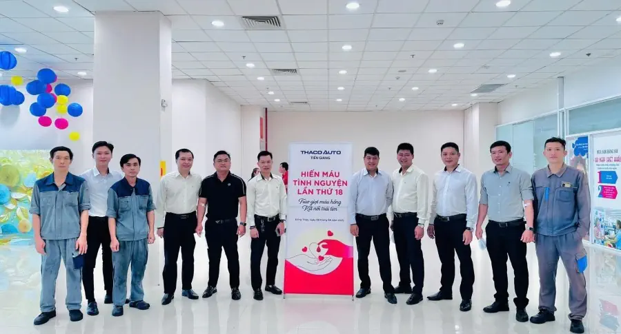 Cán Bộ Nhân Viên THACO AUTO Tiền Giang Tích Cực Tham Gia Hiến Máu Tình Nguyện Lần Thứ 18