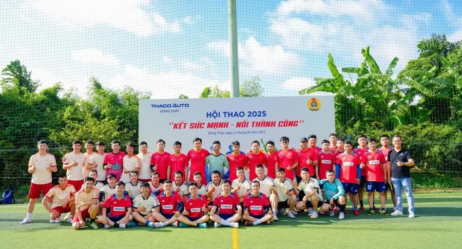 Hội thao “Kết sức mạnh - Nối thành công” năm 2025 tại THACO AUTO Tiền Giang