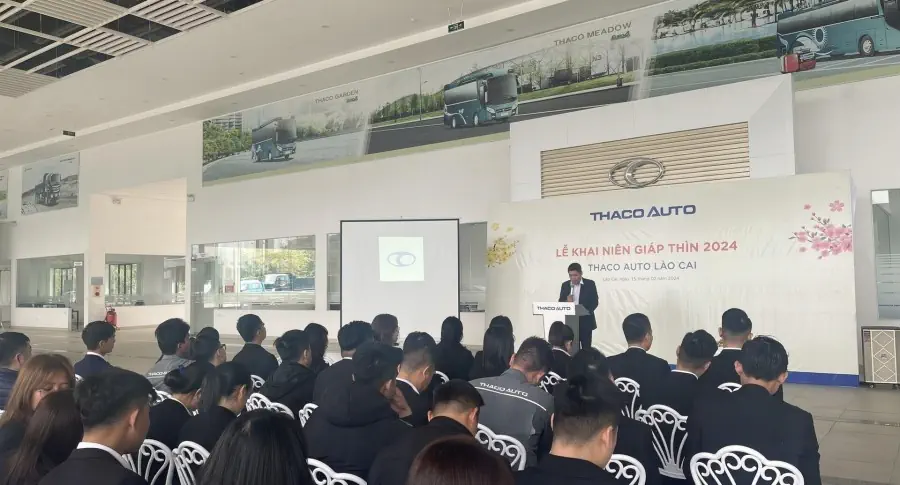 THACO AUTO  LÀO CAI TỔ CHỨC CHƯƠNG TRÌNH LỄ KHAI NIÊN GIÁP THÌN 2024