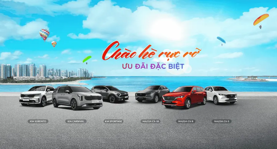 THACO AUTO Gia Lai triển khai chương trình ưu đãi đặc biệt khi mua xe Kia, Mazda trong tháng 6 cùng hàng loạt quà tặng hấp dẫn.