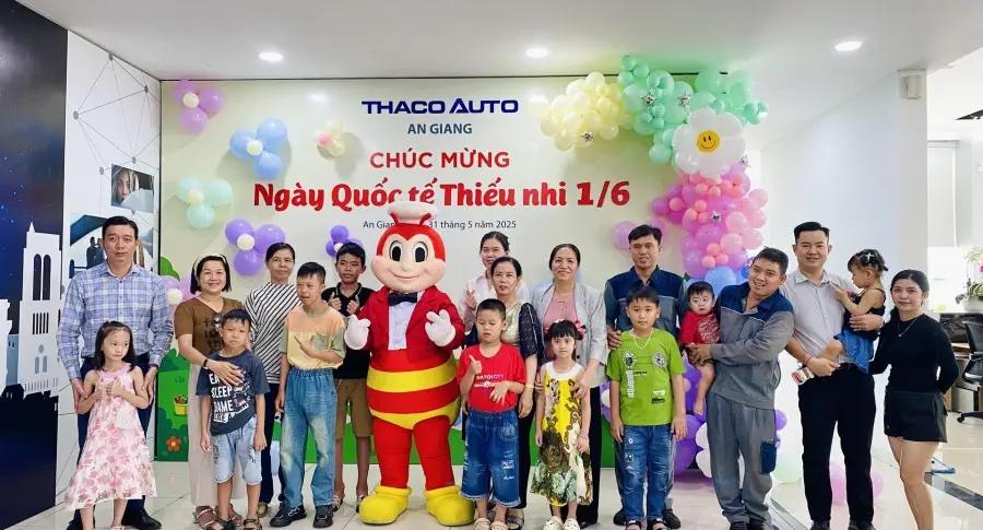 THACO AUTO AN GIANG TỔ CHỨC HOẠT ĐỘNG CHĂM LO CON CỦA CBNV NHÂN NGÀY QUỐC TẾ THIẾU NHI 1/6