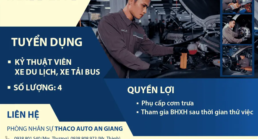 BẢN TIN TUYỂN DỤNG THÁNG 7 - XƯỞNG DỊCH VỤ PHÚ QUỐC