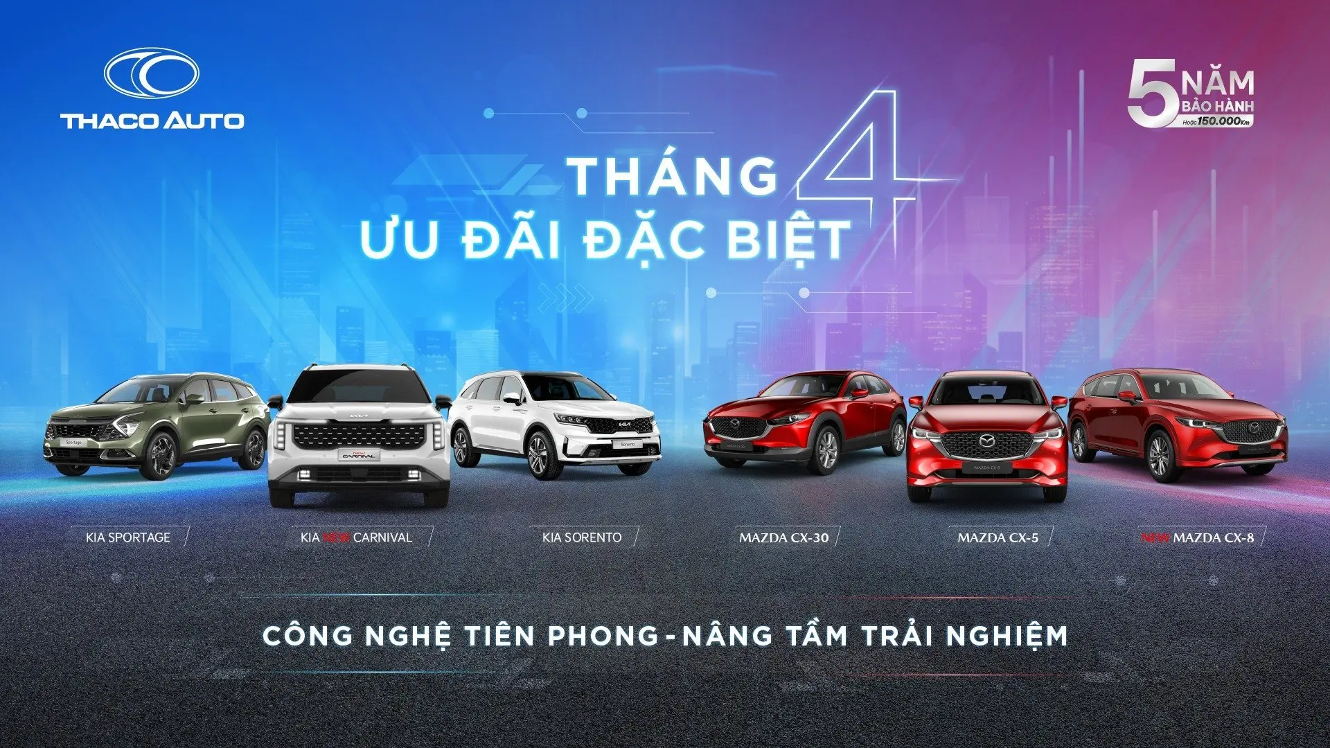 THACO AUTO Bắc Giang tri ân khách hàng với ưu đãi đặc biệt dịp 30/4 & 01/05