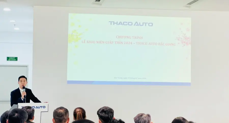 THACO AUTO BẮC GIANG TỔ CHỨC LỄ KHAI NIÊN GIÁP THÌN 2024