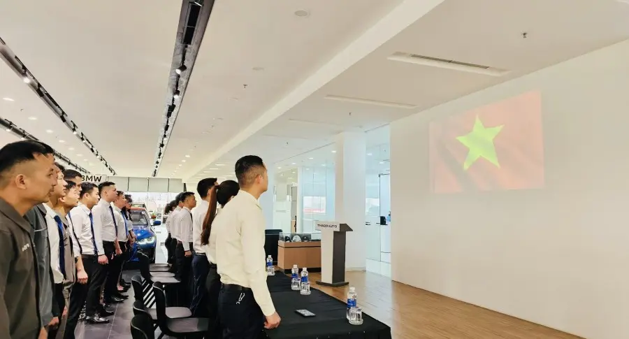 🇻🇳 HOẠT ĐỘNG CHÀO CỜ ĐẦU THÁNG 4 TẠI THACO AUTO BẮC GIANG 🇻🇳