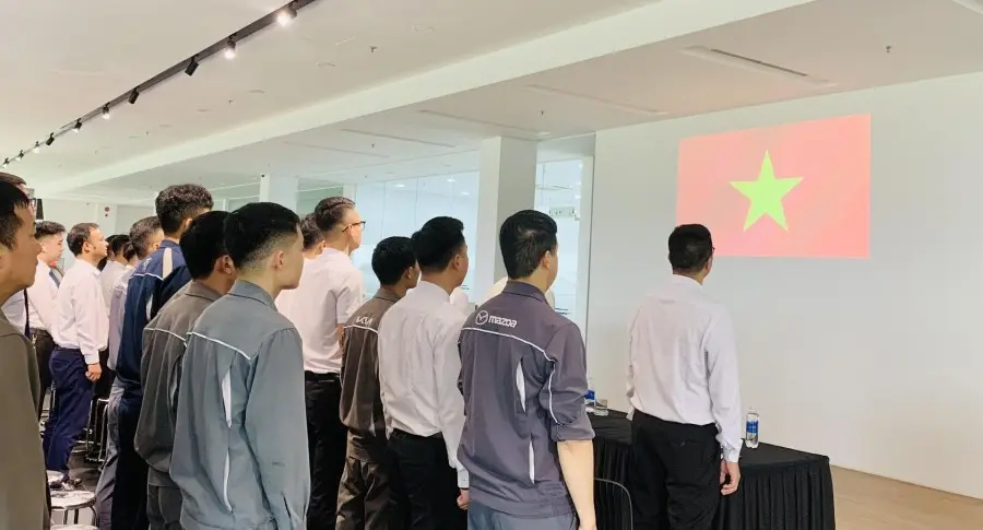 🇻🇳THACO AUTO BẮC GIANG TRIỂN KHAI HOẠT ĐỘNG CHÀO CỜ ĐẦU THÁNG 6🇻🇳