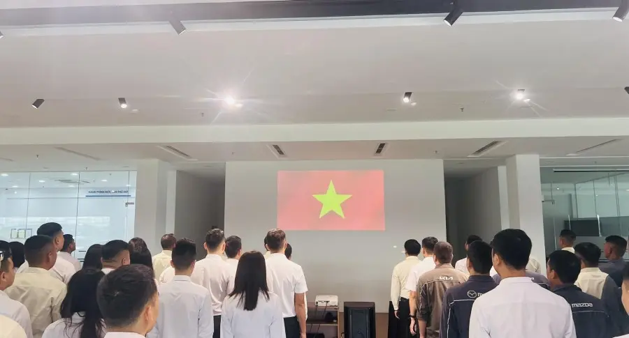 THACO AUTO BẮC GIANG HOẠT ĐỘNG CHÀO CỜ THÁNG 8🇻🇳