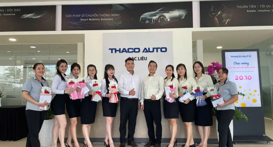Nữ CBNV THACO AUTO Bạc Liêu rạng rỡ trong Ngày Phụ nữ Việt Nam 20/10