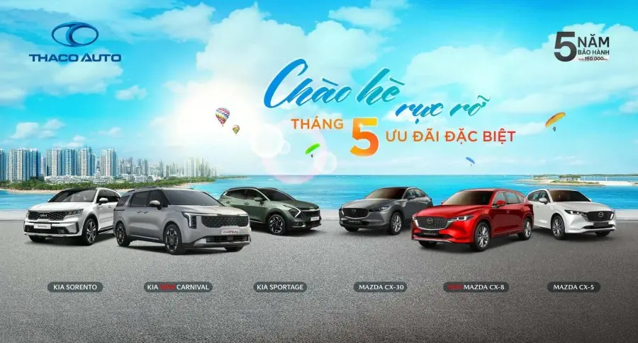 Chương trình Ưu đãi Bài viết Chào hè rực rỡ cùng THACO AUTO với ưu đãi đặc biệt