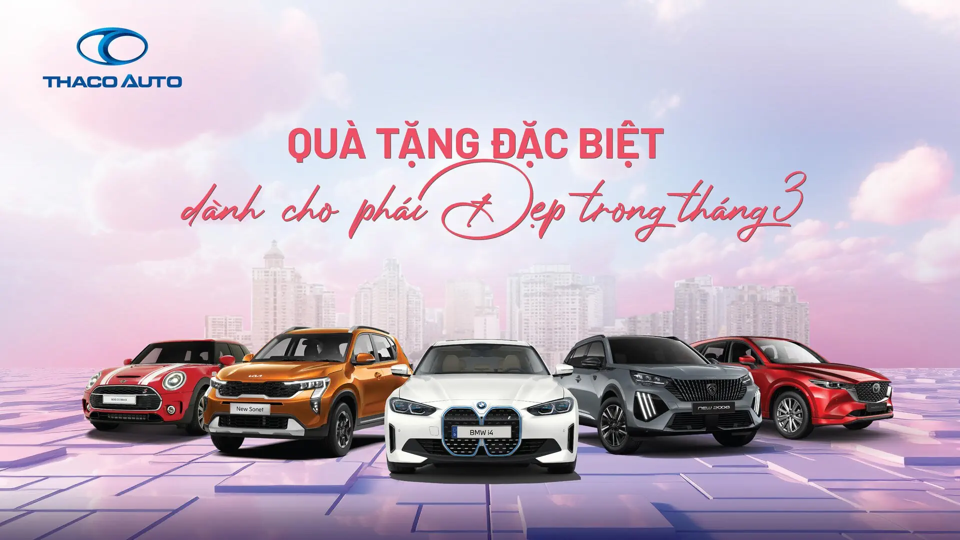 THACO AUTO Bình Định dành nhiều ưu đãi đặc biệt cho phái đẹp trong tháng 3
