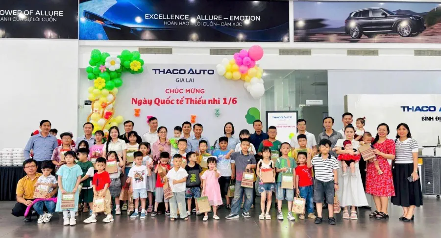 THACO AUTO Bình Định tổ chức ngày hội Quốc tế Thiếu nhi 1/6 cho các cháu