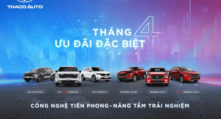 THACO AUTO tri ân khách hàng với ưu đãi đặc biệt dịp 30/4 & 01/05