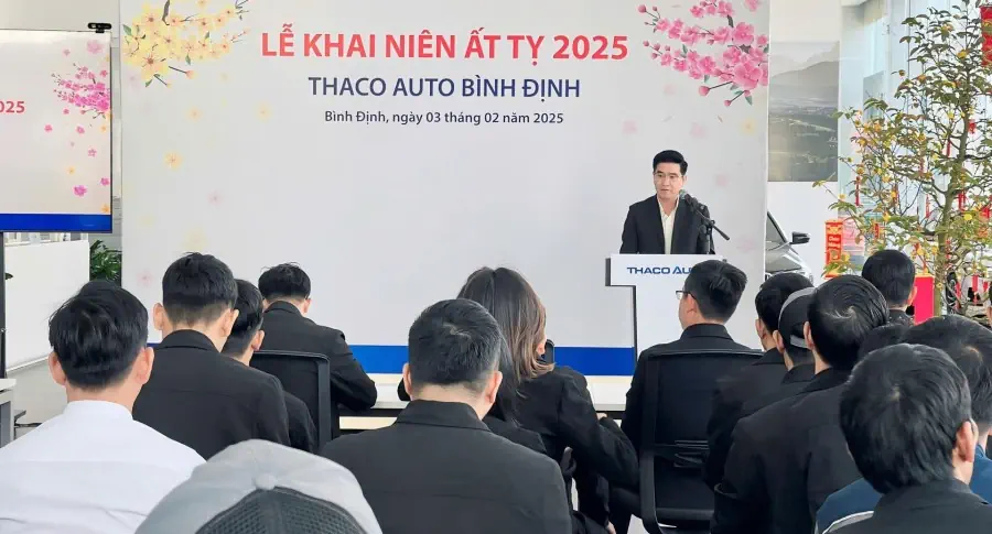 THACO AUTO Bình Định tổ chức chương trình Lễ Khai niên Ất Tỵ 2025