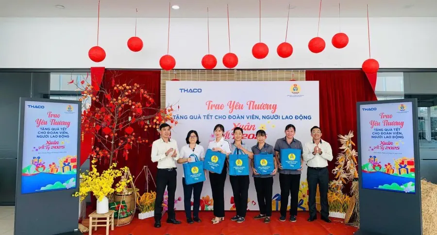 Mang tết ấm áp đến đoàn viên và người lao động tại THACO AUTO Bình Phước