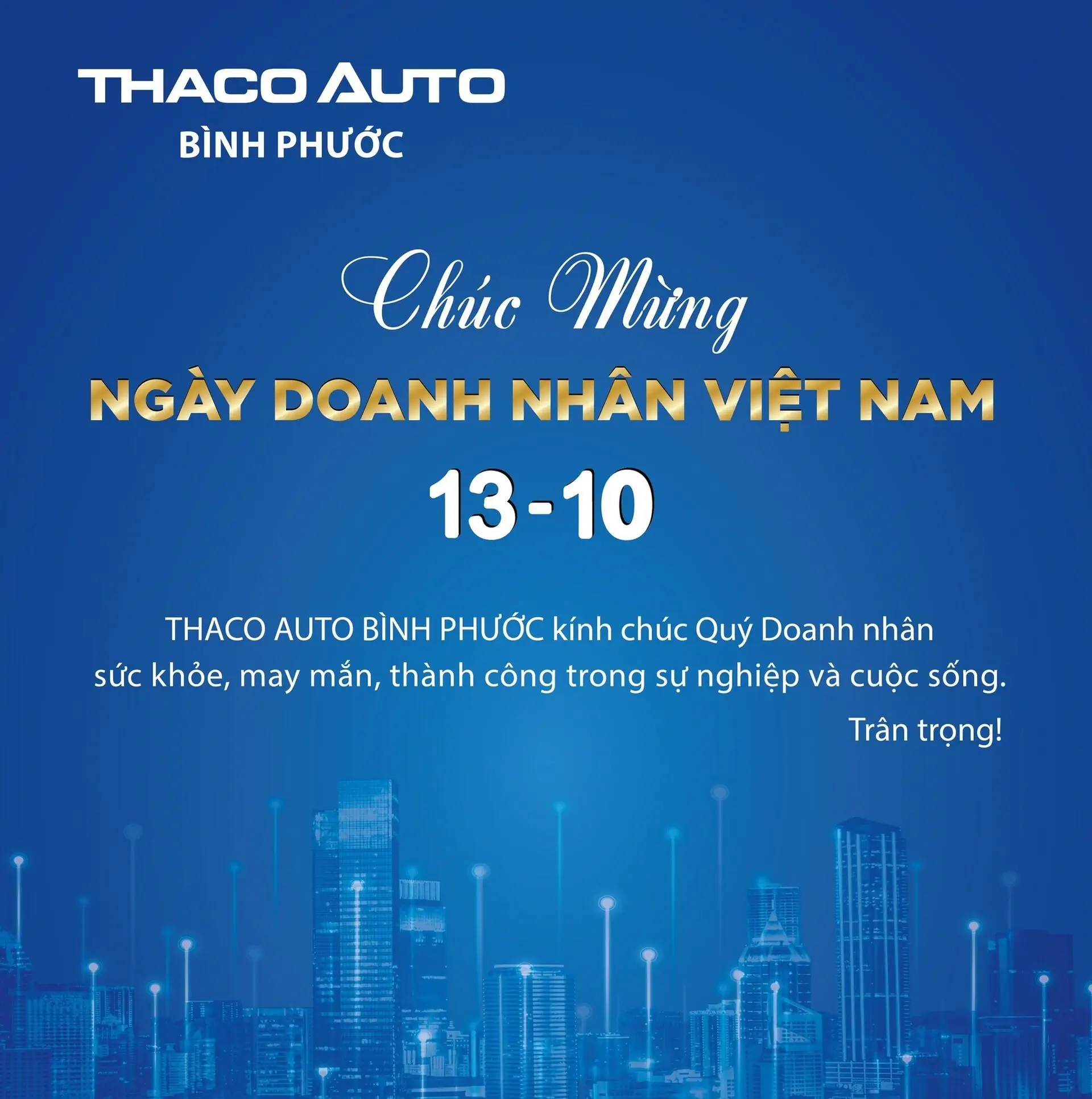 CHÀO MỪNG NGÀY DOANH NHÂN VIỆT NAM 13.10.2023
