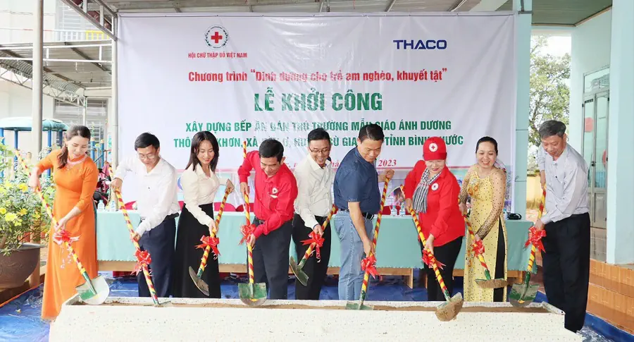 Khởi công xây dựng bếp ăn bán trú Trường Mẫu giáo Ánh Dương