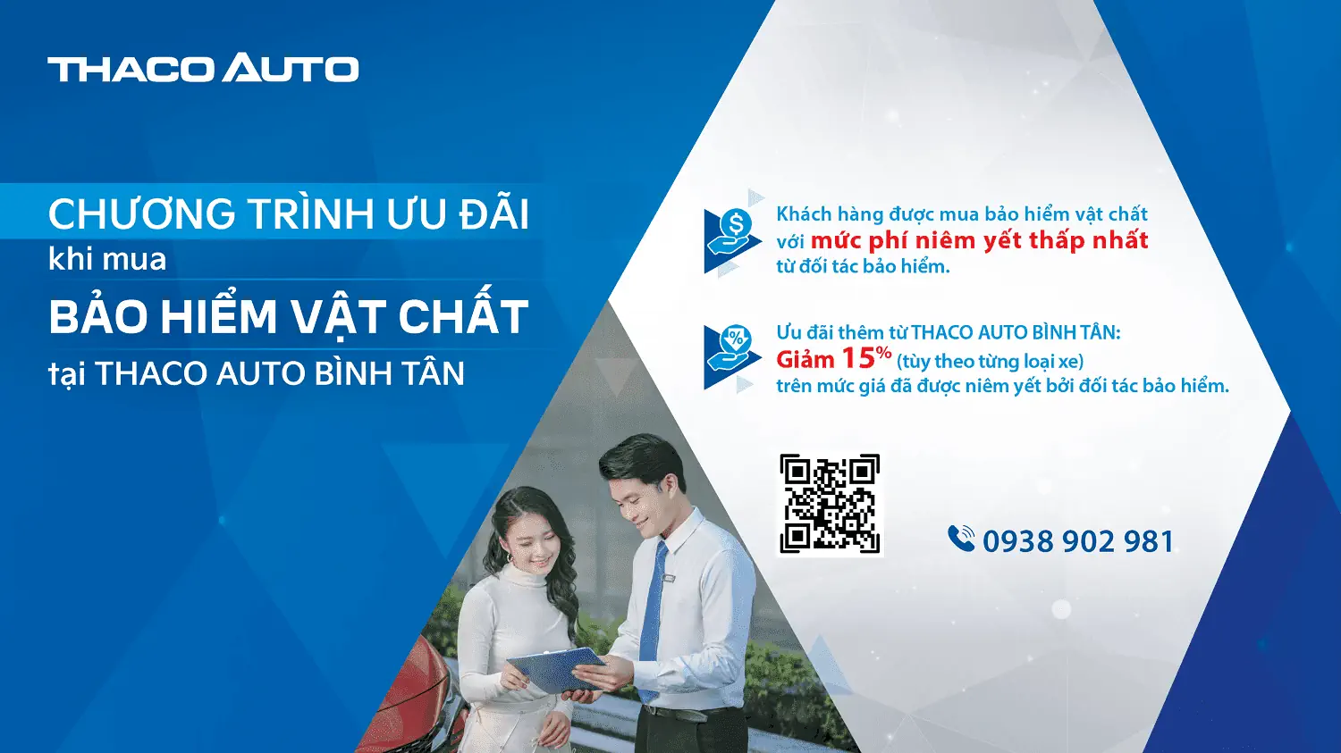 “An tâm tuyệt đối” khi mua bảo hiểm vật chất tại THACO AUTO Bình Tân