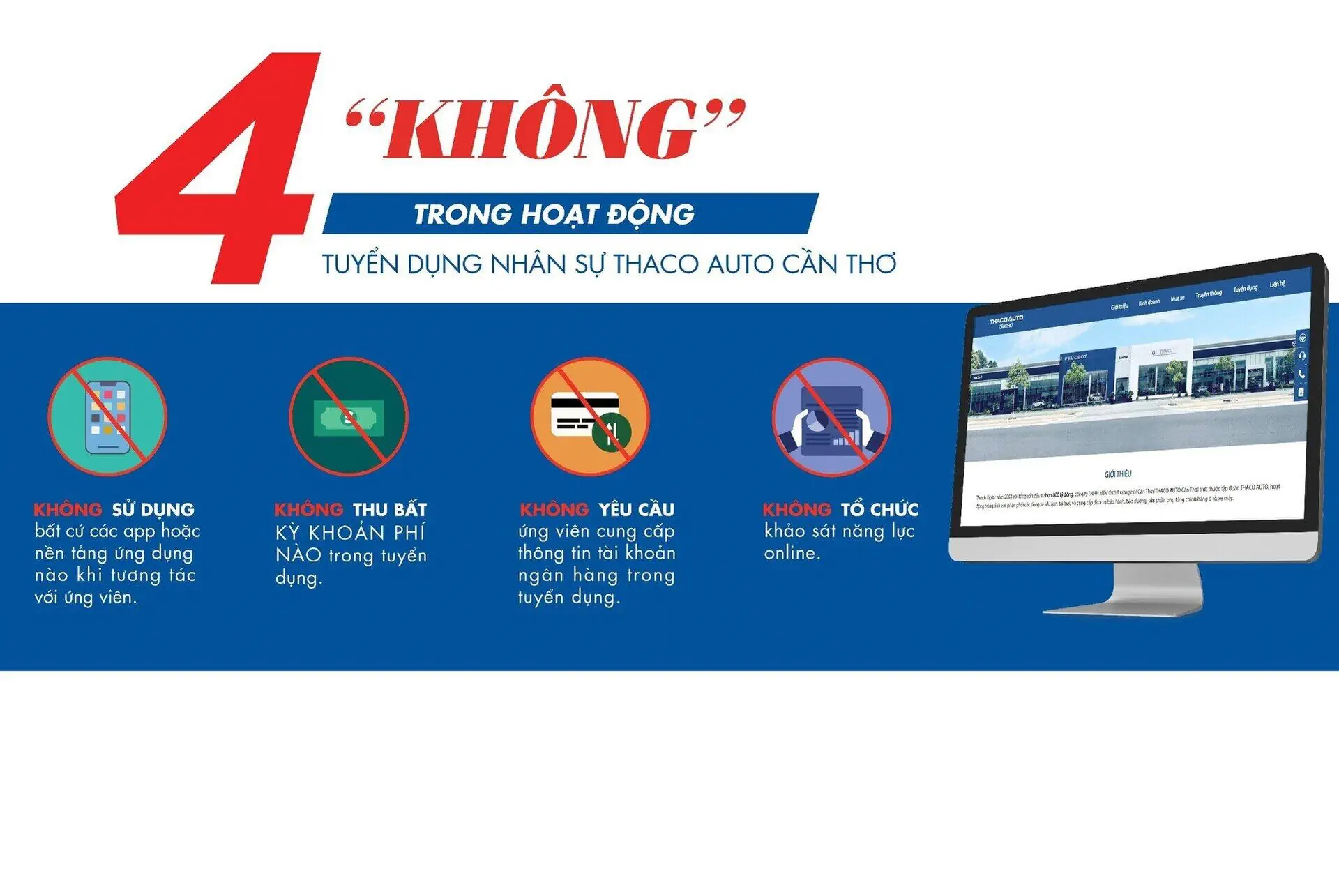 CẢNH BÁO GIẢ MẠO TUYỂN DỤNG