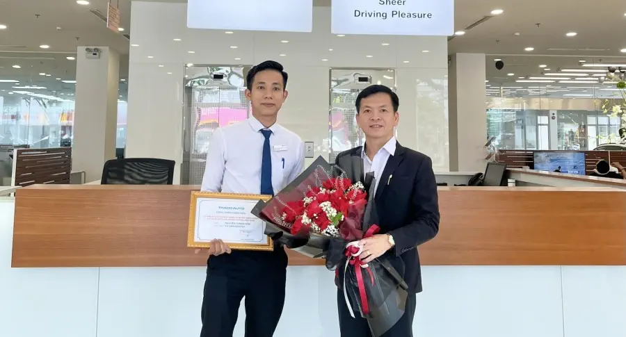 THACO AUTO Đà Nẵng vinh danh Tư vấn dịch vụ đạt giải trong chương trình BMW VoC Quý II năm 2024