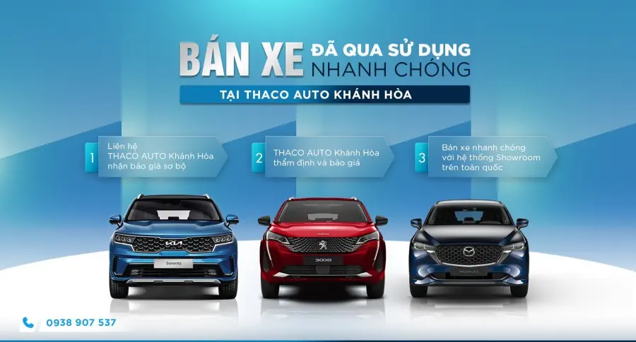 Bán xe đã qua sử dụng nhanh chóng tại THACO AUTO Khánh Hòa
