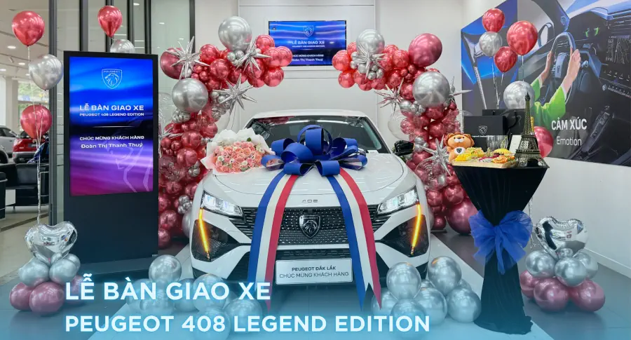 Chúc mừng khách hàng đầu tiên sở hữu Peugeot 408 Legend Edition tại THACO AUTO Đắk Lắk