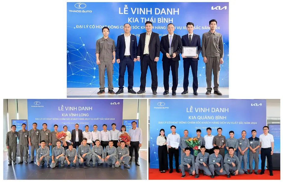THACO AUTO vinh danh các đại lý chăm sóc khách hàng dịch vụ xuất sắc năm 2024