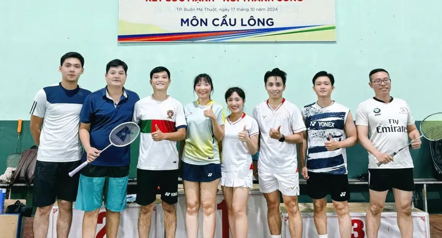 Cuộc thi đấu đôi môn cầu lông - Hội thao THACO AUTO Đắk Lắk 2024