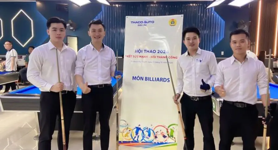 Cuộc thi đấu môn Billards - Hội thao THACO AUTO Đắk Lắk 2024