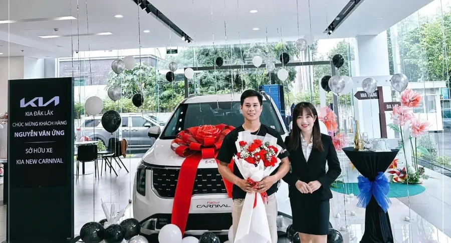 THACO AUTO Đắk Lắk tiếp tục bàn giao xe Kia New Carnival thứ 2