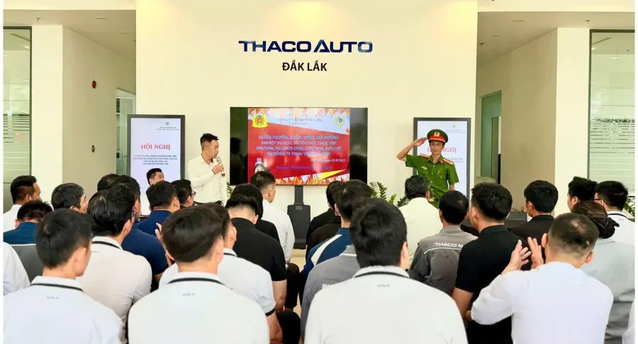 THACO AUTO Đắk Lắk tổ chức chương trình tập huấn PCCC & CNCH năm 2025