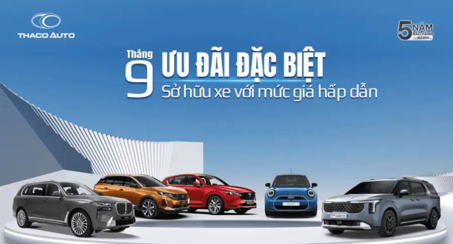 Tháng 9 – Ưu Đãi Đặc Biệt Khi Mua Xe Tại THACO AUTO Đắk Lắk