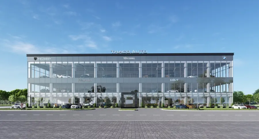 THACO AUTO TIỀN GIANG KHAI TRƯƠNG SHOWROOM MỚI VỚI DIỆN TÍCH HƠN 3.200m2