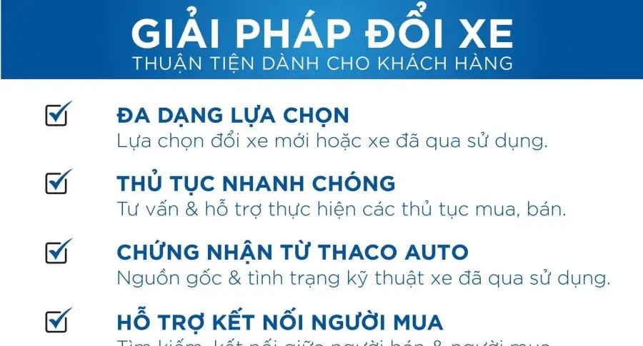 THACO AUTO GÒ VẤP - GIẢI PHÁP ĐỔI XE & KINH DOANH XE ĐÃ QUA SỬ DỤNG
