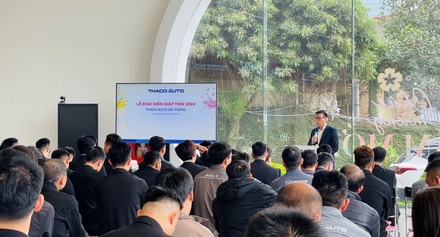 THACO AUTO HẢI PHÒNG tổ chức chương trình Lễ Khai niên Giáp Thìn 2024