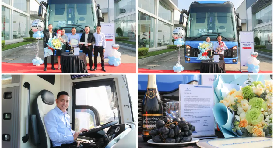 THACO AUTO Huế - Chi nhánh Quảng Trị bàn giao chiếc xe Bus New Mobihome thế hệ mới đầu tiên