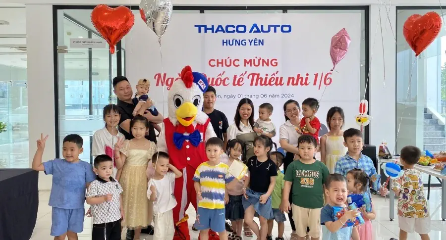 THACO AUTO HƯNG YÊN TỔ CHỨC CÁC HOẠT ĐỘNG MỪNG NGÀY QUỐC TẾ THIẾU NHI 1/6