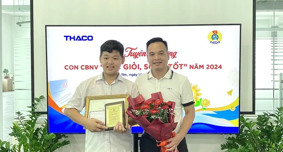 THACO AUTO HƯNG YÊN TỔ CHỨC TUYÊN DƯƠNG CON CBNV "HỌC GIỎI, SỐNG TỐT" NĂM 2024