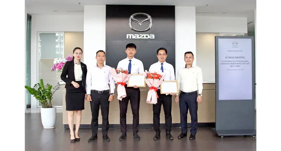 THACO AUTO Quảng Nam vinh danh TVDV xuất sắc tại chương trình Mazda VOC Quý I/2024