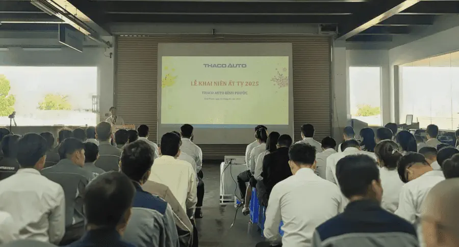 THACO AUTO Bình Phước tổ chức chương trình Lễ Khai niên Ất Tỵ 2025