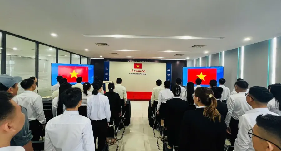 Lễ chào cờ tháng 12: THACO AUTO Khánh Hòa triển khai các giải pháp hoàn thành mục tiêu kế hoạch năm 2024