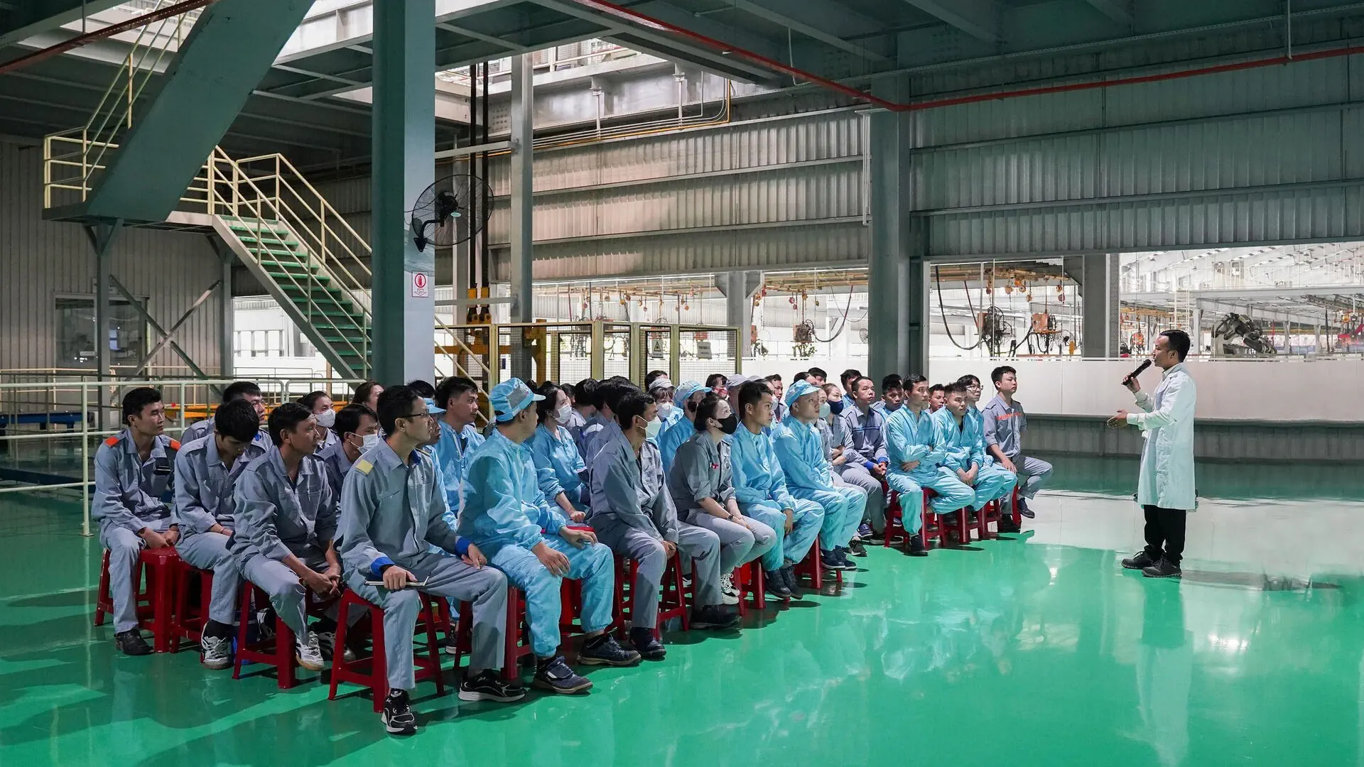 Khối Sản xuất THACO AUTO tổ chức  huấn luyện kỹ năng sơ cấp cứu