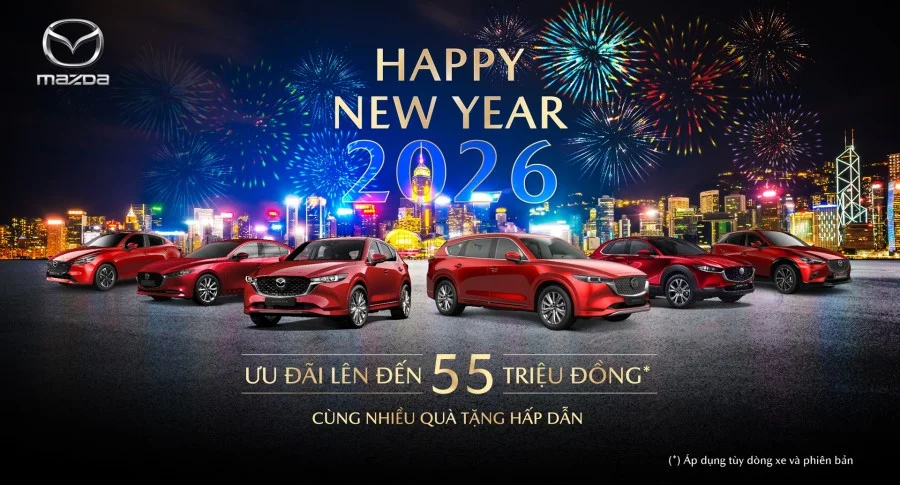 Mazda Hồ Chí Minh – Ưu đãi tháng 1/2026 chào Năm mới, giảm đến 55 triệu đồng