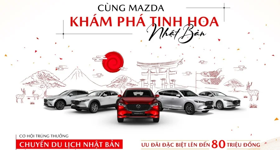 MAZDA ƯU ĐÃI LÊN ĐẾN 80 TRIỆU ĐỒNG DỊP HÈ