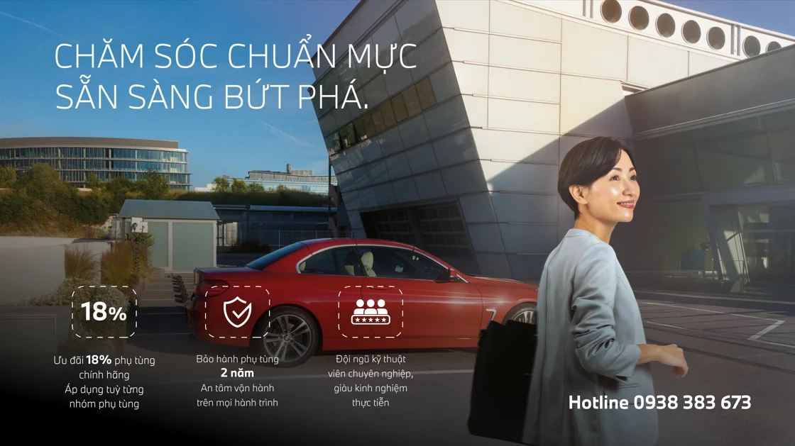 THACO AUTO TP.HCM khởi động chương trình “Chăm sóc chuẩn mực, sẵn sàng bứt phá”  với nhiều ưu đãi phụ tùng chính hãng BMW.