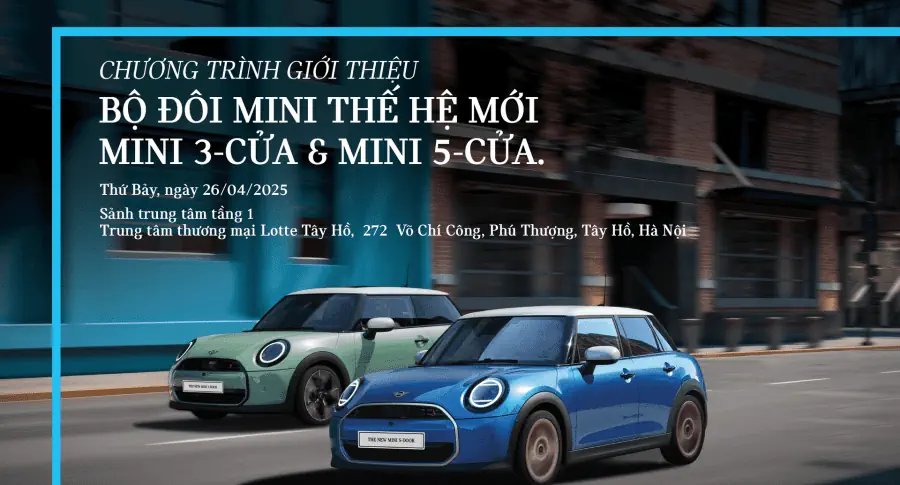 Chương trình giới thiệu Bộ đôi MINI thế hệ mới MINI 3-Cửa & MINI 5-Cửa.