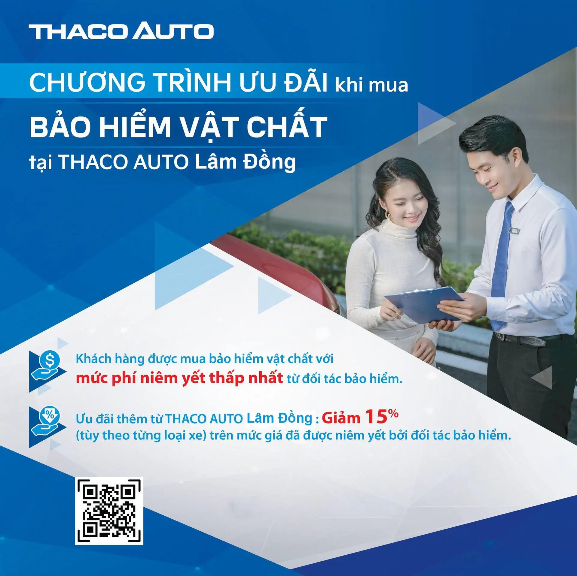 "An tâm tuyệt đối” khi mua bảo hiểm vật chất tại THACO AUTO Lâm Đồng