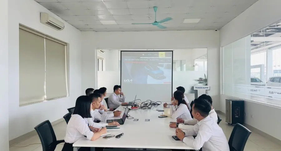 THACO AUTO LÀO CAI TỔ CHỨC ĐẠO TẠO KĨ NĂNG THUYẾT TRÌNH & GIAO TIẾP VỚI KHÁCH HÀNG VỀ SẢN PHẨM MỚI