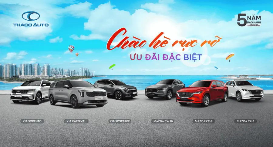 Hè rực rỡ cùng THACO AUTO Long An với ưu đãi đặc biệt